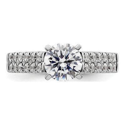 14K White Gold Diamond Engagement Engagement Ring Semi-Mount – view 5