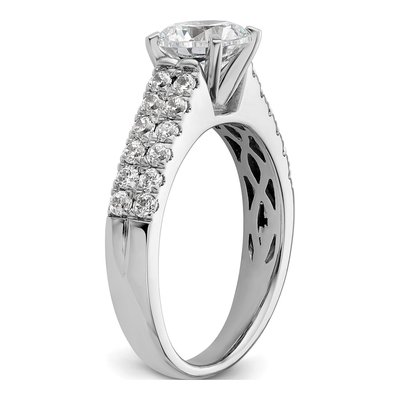 14K White Gold Diamond Engagement Engagement Ring Semi-Mount – view 7