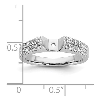 14K White Gold Diamond Engagement Engagement Ring Semi-Mount – view 8
