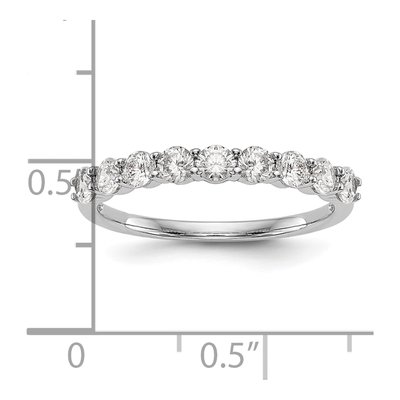 14K White Gold 3/4 ct tw Lab-Grown Diamond Wedding Band – view 3