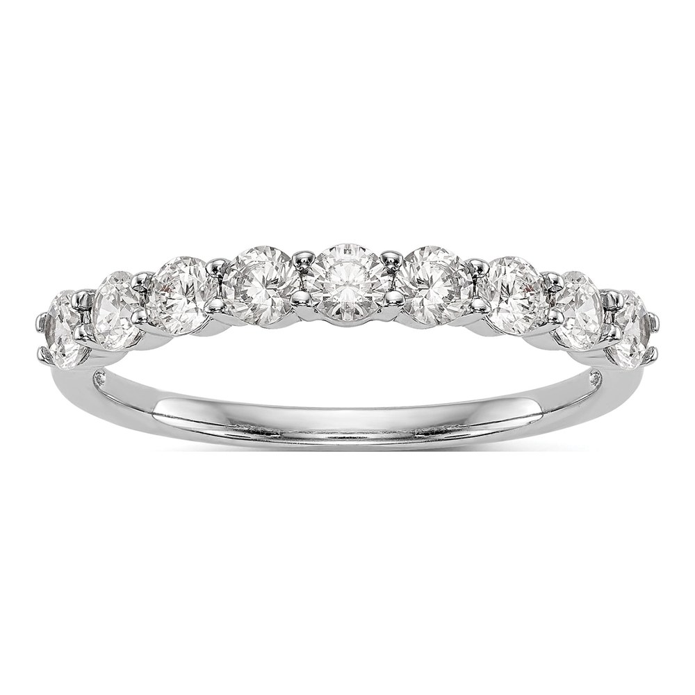 14K White Gold 3/4 ct tw Diamond Wedding Band