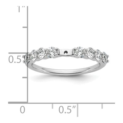14K White Gold Lab-Grown Diamond Engagement Ring Semi-Mount – view 7