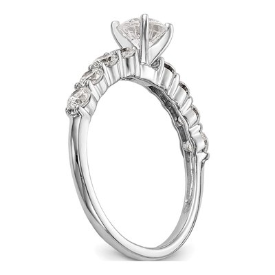 14K White Gold Diamond Engagement Engagement Ring Semi-Mount – view 7