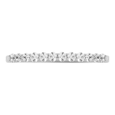 14K White Gold 1/4 ct tw Diamond Wedding Band – view 4