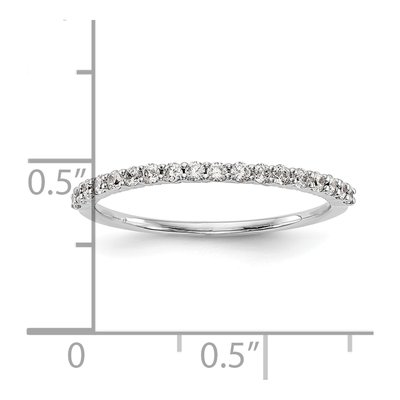 14K White Gold 1/4 ct tw Diamond Wedding Band – view 7
