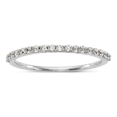 14K White Gold 1/4 ct tw Diamond Wedding Band