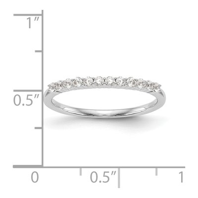 14K White Gold 1/4 ct tw Diamond Wedding Band – view 8