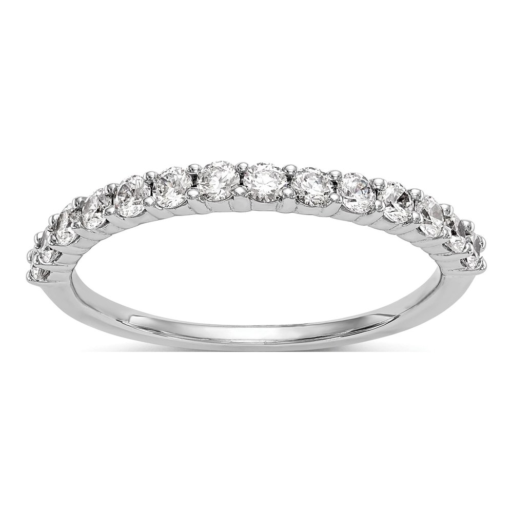 14K White Gold 3/8 ct tw Lab-Grown Diamond Wedding Band