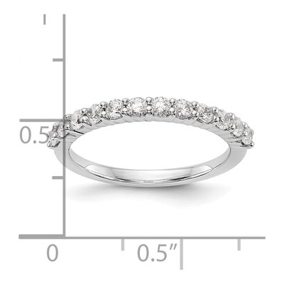 14K White Gold 5/8 ct tw Diamond Wedding Band – view 8