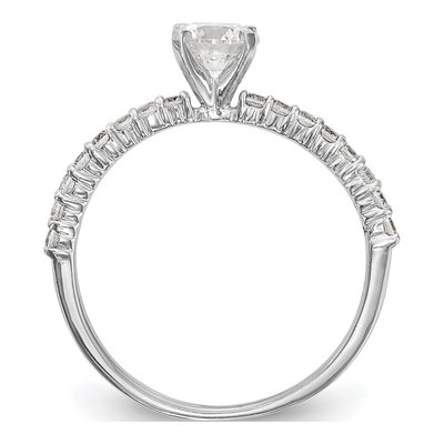 14K White Gold Diamond Engagement Engagement Ring Semi-Mount – view 3