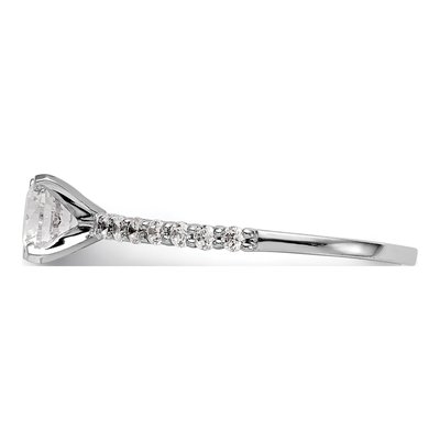 14K White Gold Diamond Engagement Engagement Ring Semi-Mount – view 4