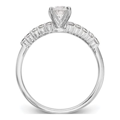 14K White Gold Diamond Engagement Engagement Ring Semi-Mount – view 3