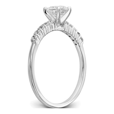 14K White Gold Diamond Engagement Engagement Ring Semi-Mount – view 7