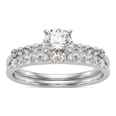 14K White Gold Diamond Engagement Engagement Ring Semi-Mount – view 8