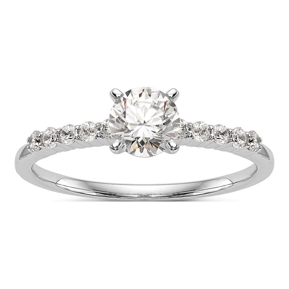 14K White Gold Diamond Engagement Engagement Ring Semi-Mount