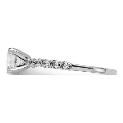 14K White Gold Diamond Engagement Engagement Ring Semi-Mount – view 3