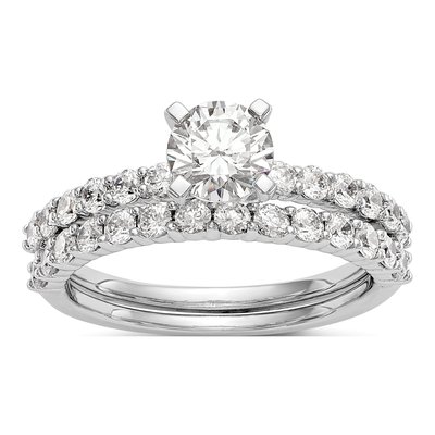 14K White Gold Diamond Engagement Engagement Ring Semi-Mount – view 7