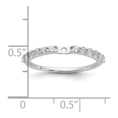 14K White Gold Diamond Engagement Engagement Ring Semi-Mount – view 8