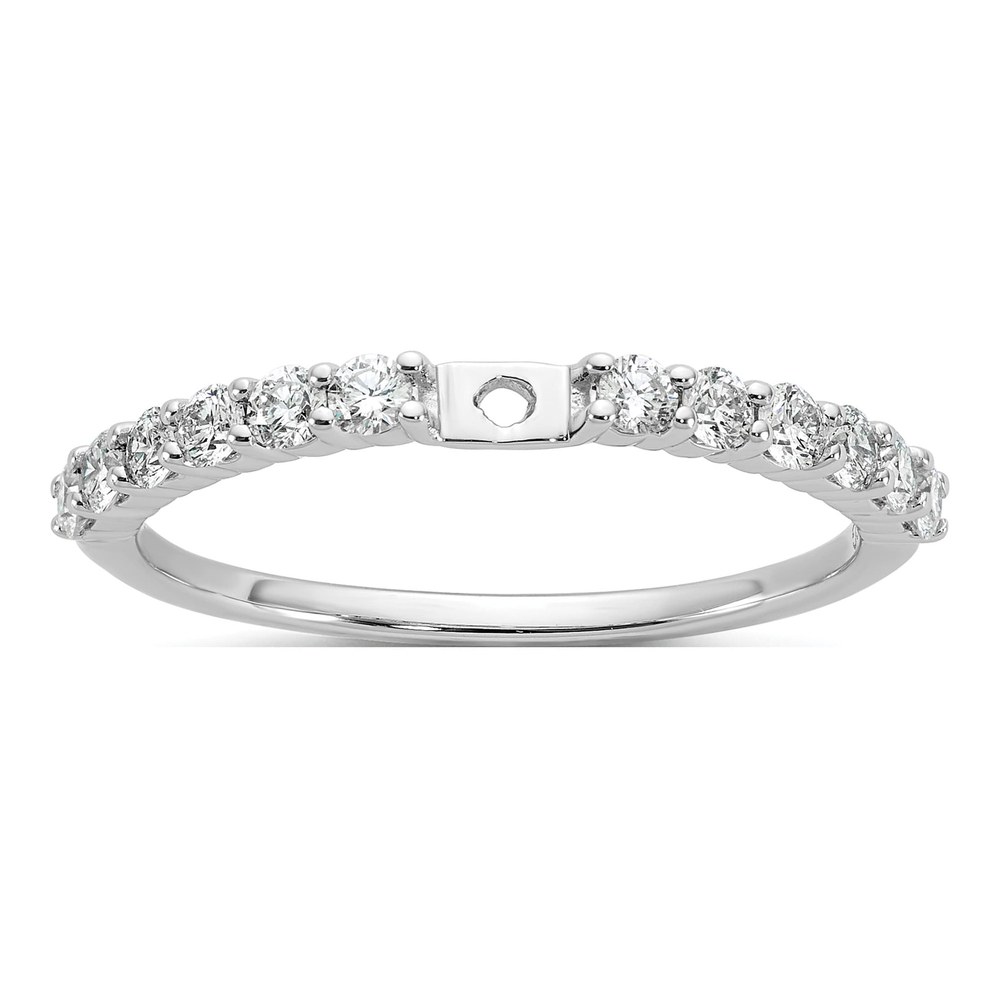 14K White Gold Diamond Engagement Engagement Ring Semi-Mount