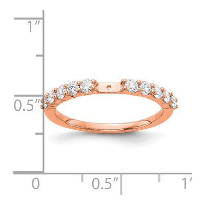 14K Rose Gold Diamond Engagement Engagement Ring Semi-Mount – view 3