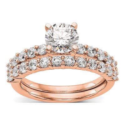14K Rose Gold Diamond Engagement Engagement Ring Semi-Mount – view 8