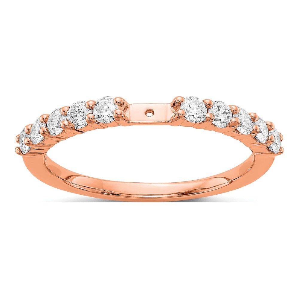 14K Rose Gold Diamond Engagement Engagement Ring Semi-Mount