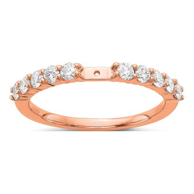 14K Rose Gold Diamond Engagement Engagement Ring Semi-Mount