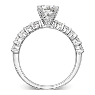 14K White Gold Diamond Engagement Engagement Ring Semi-Mount – view 3