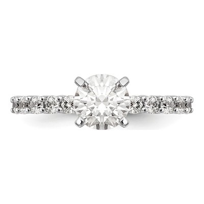 14K White Gold Diamond Engagement Engagement Ring Semi-Mount – view 5