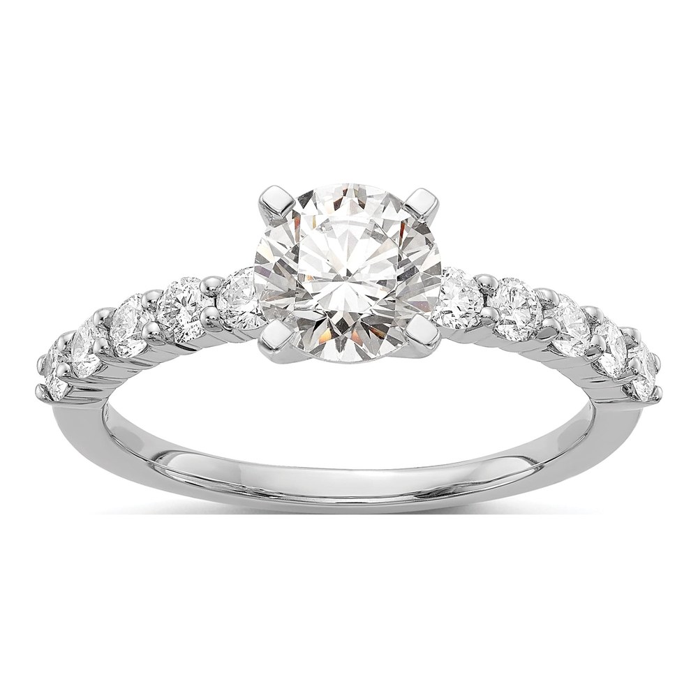 14K White Gold Diamond Engagement Engagement Ring Semi-Mount