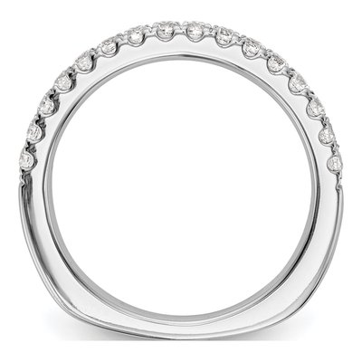 14K White Gold Lab-Grown Diamond Wedding Band – view 2