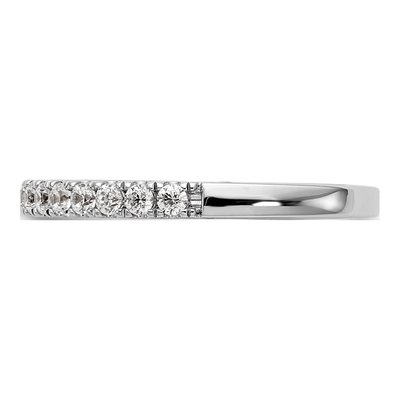 14K White Gold Lab-Grown Diamond Wedding Band – view 3