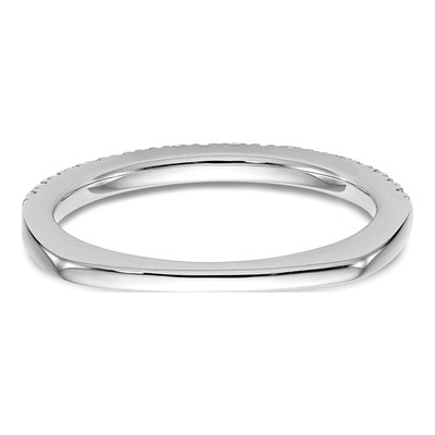 14K White Gold Lab-Grown Diamond Wedding Band – view 5