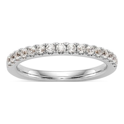 14K White Gold Lab-Grown Diamond Wedding Band
