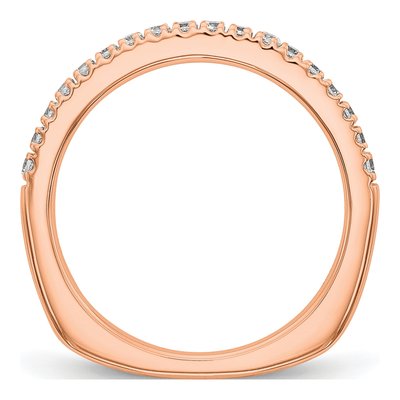 14K Rose Gold 3/8 ct tw Lab-Grown Diamond Wedding Band – view 2