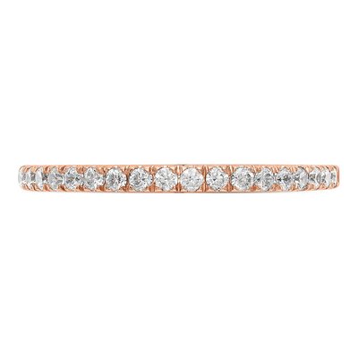 14K Rose Gold 3/8 ct tw Lab-Grown Diamond Wedding Band – view 4