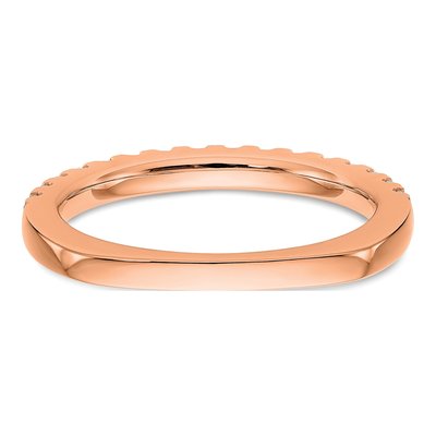 14K Rose Gold 3/8 ct tw Lab-Grown Diamond Wedding Band – view 5