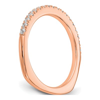 14K Rose Gold 3/8 ct tw Lab-Grown Diamond Wedding Band – view 6