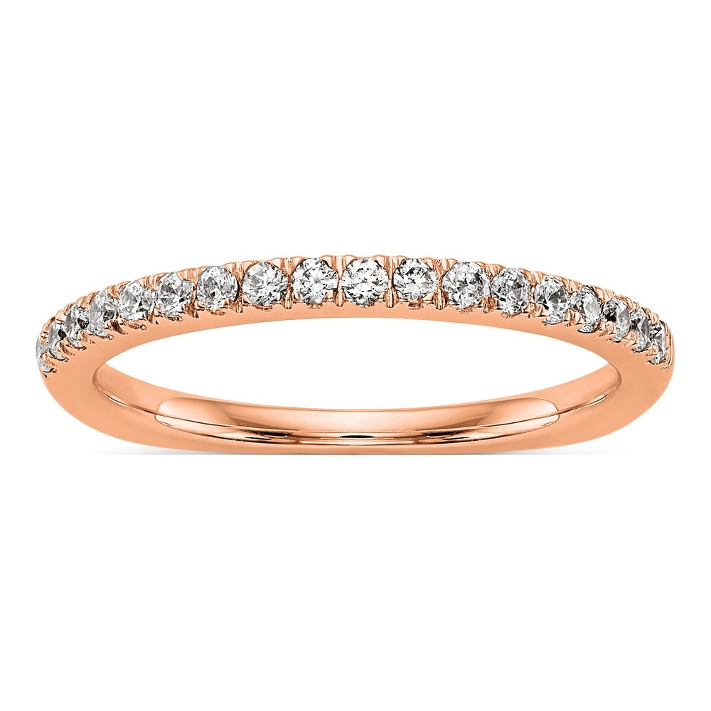 14K Rose Gold 3/8 ct tw Lab-Grown Diamond Wedding Band