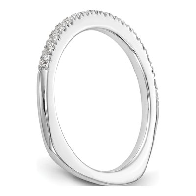 14K White Gold 3/8 ct tw Lab-Grown Diamond Wedding Band – view 6