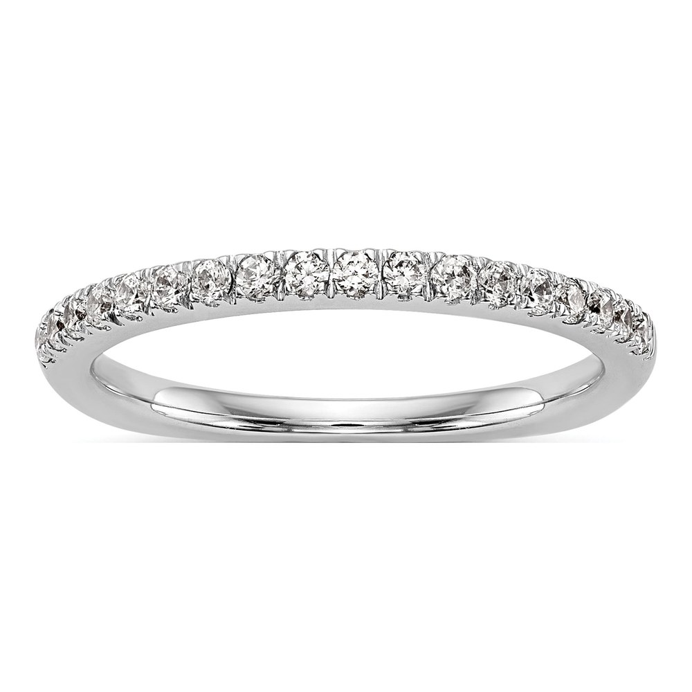 14K White Gold 3/8 ct tw Lab-Grown Diamond Wedding Band