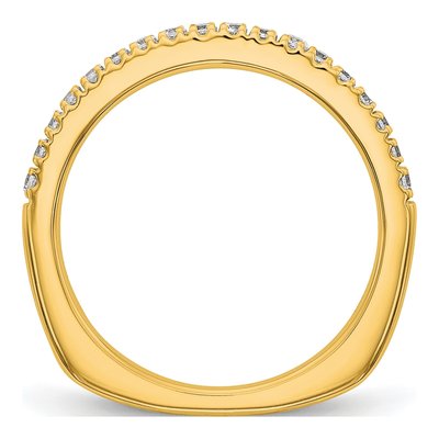 14K Yellow Gold 3/8 ct tw Lab-Grown Diamond Wedding Band – view 3