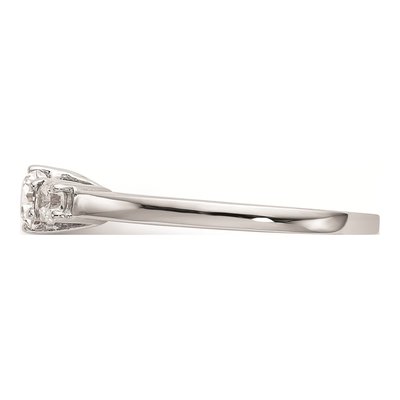 14K White Gold 3-Stone Diamond Engagement Ring Mounting – view 3