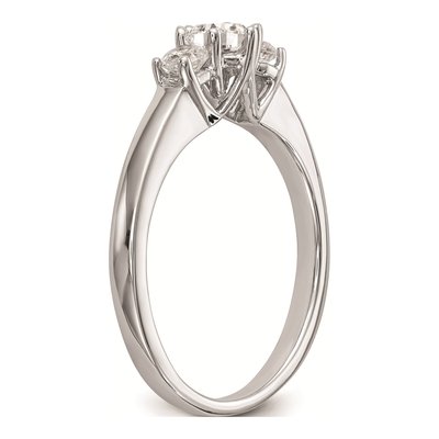 14K White Gold Diamond Engagement Ring Mounting – view 7
