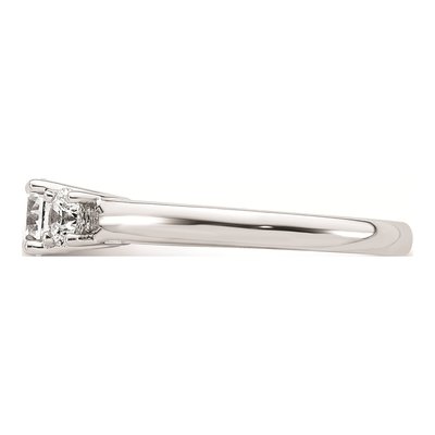 14K White Gold 3-Stone Engagement Ring Mounting – view 5