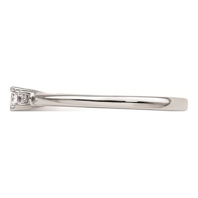 14K White Gold 3-Stone Engagement Ring Mounting – view 4