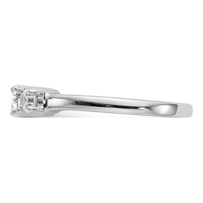 14K White Gold 1/2 ct tw Lab-Grown Diamond 3-Stone Engagement Ring – view 4