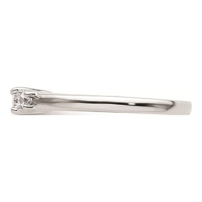 14K White Gold 3-Stone Engagement Ring Mounting – view 4