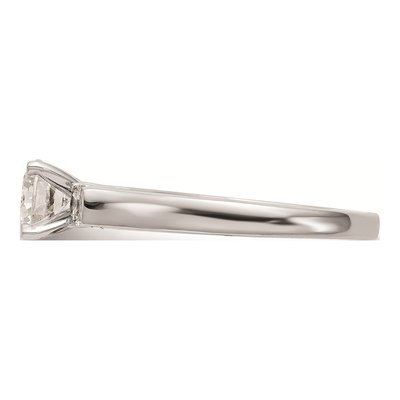 14K White Gold 3-Stone Engagement Ring Mounting – view 4