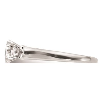 14K White Gold 3-Stone Engagement Ring Mounting – view 4